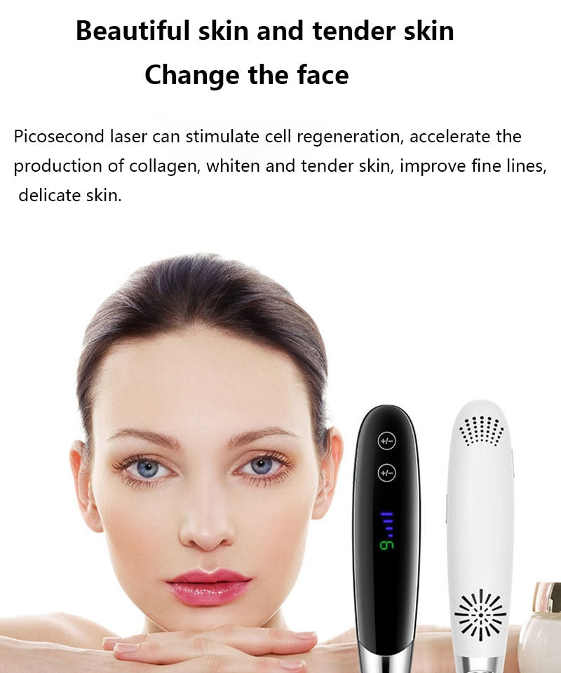 Newest Laser Picosecond Pen Freckle Tattoo Removal Mole Dark Spot Eyebrow Pigment Laser Acne Treatment Machine Beauty Care