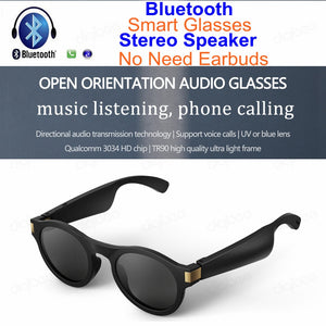 IPX4 Waterproof Sunglasses Bluetooth Open Directional Audio Glasses Stereo Speaker Mic for iPhone Huawei Xiaomi Smart Glasses