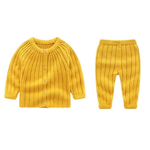 Autumn Winter New Knit Suit Baby Boys & girls Clothing Knitted Sweaters Winter Children's Suit For infant Newborn Baby ,