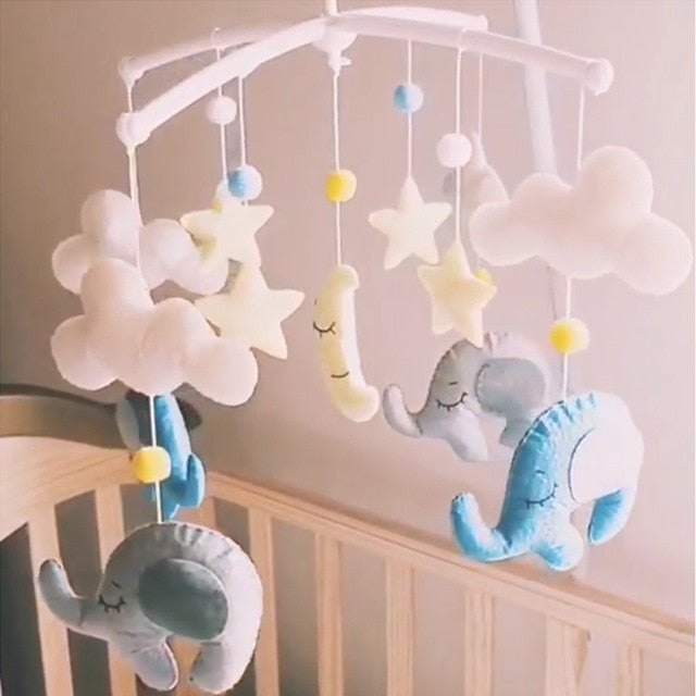 Cartoon Baby Rattles Bracket Set Toy Mobile For Crib Handmade DIY Bed Bell Material Package Toys For Kids Baby Toys 0-12 Months