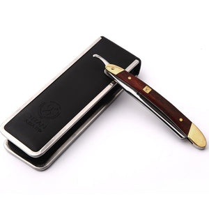 Japan VG-10HZ Steel Straight  Razor Men Shaving Titan Razors Wood Handle Barber Barbeador Copper Manual Shaver Classic Scraper