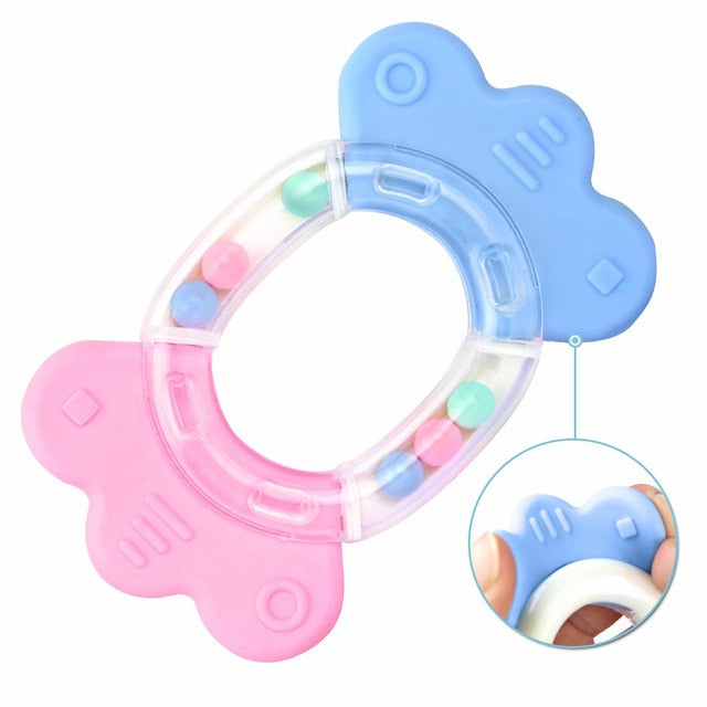 Baby Rattles Teether Toys Toddlers Music Hand Shake Bell Ring Musical Rattle Hand Shake Bell Ring Intelligence Toys For Kids }