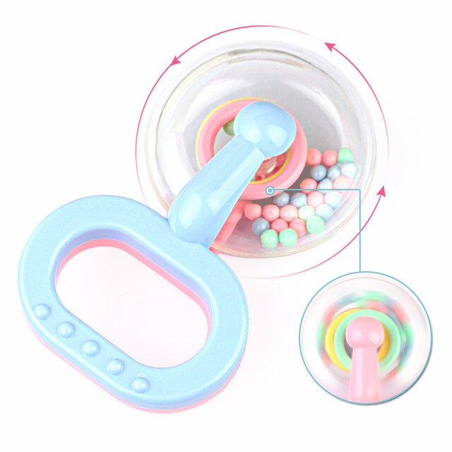 Baby Rattles Teether Toys Toddlers Music Hand Shake Bell Ring Musical Rattle Hand Shake Bell Ring Intelligence Toys For Kids }