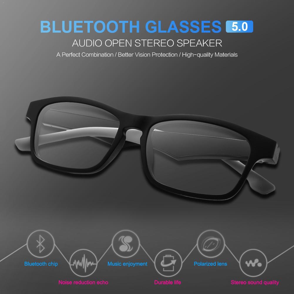 K1 Smart Wireless Bluetooth Headset Glasses USB Car Sports Anti-Blu-ray Earphones Built-in Speaker No Bone Conduction Headphones