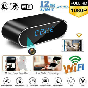 Kuulee Mini WiFi Clock Camera Wireless 1080P Night Vision Security Nanny Camera Baby monitoring Camera