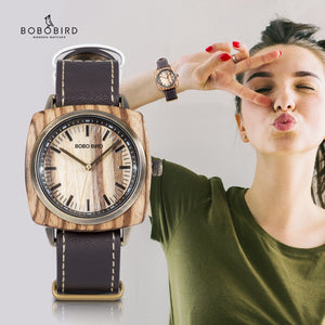 часы женские BOBO BIRD reloj mujer Women Watches Ladies Waterproof Quartz erkek kol saati Valentine's Day Gift Dropshipping