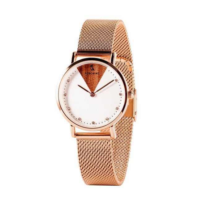 BOBO BIRD Women Watches Women Luxury stainless steel Quartz Wristwatch Lady reloj mujer Birthday anniversary gift Dropshipping