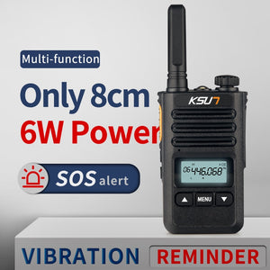 Walkie Talkie KSUN KS-XKB 6W High Power Dual Band Handheld Two Way Ham Radio Communicator HF Transceiver Amateur Handy