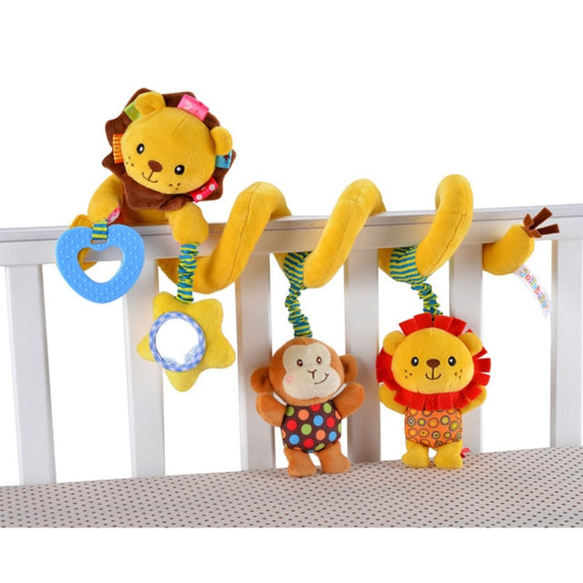 babies musical mobile for crib plush toys arc on the bed toddlers rattle newborn baby boy girl toy for stroller kids 0-12 months