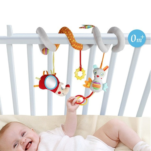 babies musical mobile for crib plush toys arc on the bed toddlers rattle newborn baby boy girl toy for stroller kids 0-12 months