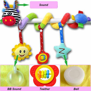 babies musical mobile for crib plush toys arc on the bed toddlers rattle newborn baby boy girl toy for stroller kids 0-12 months