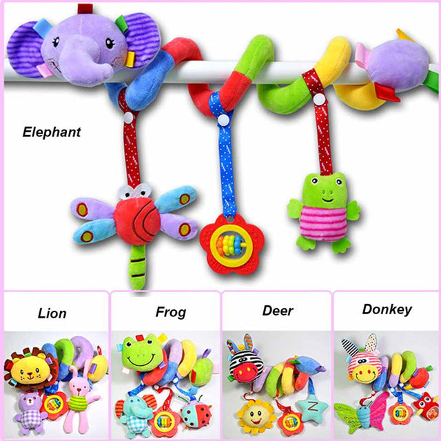 babies musical mobile for crib plush toys arc on the bed toddlers rattle newborn baby boy girl toy for stroller kids 0-12 months