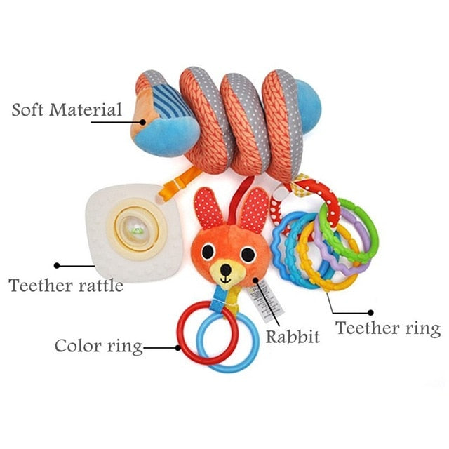 babies musical mobile for crib plush toys arc on the bed toddlers rattle newborn baby boy girl toy for stroller kids 0-12 months