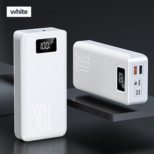 30000mAh Power Bank Portable Charging Poverbank Mobile Phone External Battery Charger Powerbank 30000 mAh for Xiaomi Mi