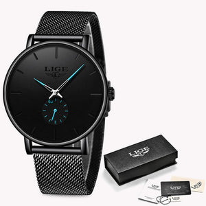 2020LIGE Brand Luxury Women Casual Watch Waterproof Wristwatch Women Fashion Dress Full Stainless Steel Ladies Clock Reloj Mujer