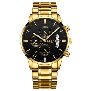 NIBOSI Relogio Masculino Men Watches Luxury Famous Top Brand Men's Fashion Casual Dress Watch Military Quartz Wristwatches Saat