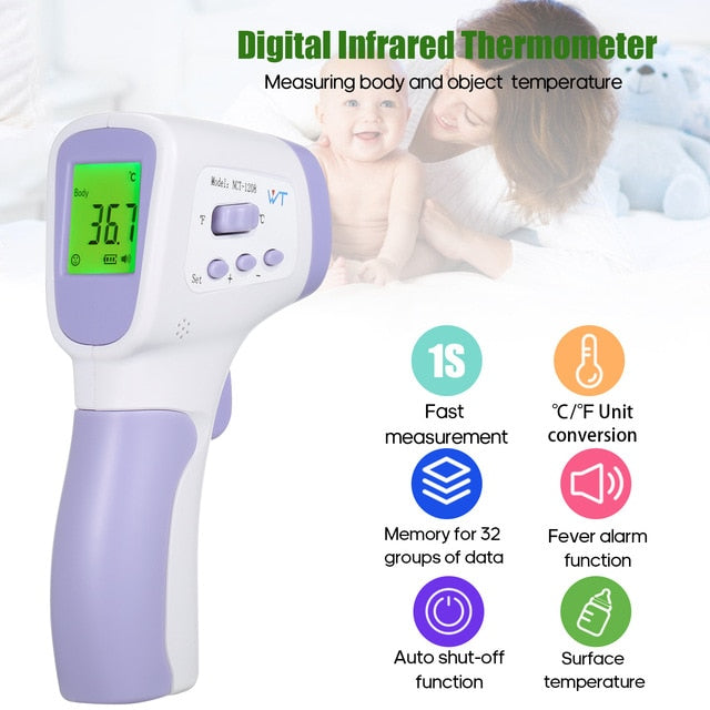 9 Kinds Of Digital Baby Kids Infrared Forehead Thermometer Temperature Meter Instruments Non-contact Body Fever IR Thermometer