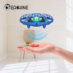 Eachine E111 Mini Drone UFO Infrared Sensing Control Hand Flying Aircraft Quadcopter Infraed Induction Intlligent BNF RC Kid Toy