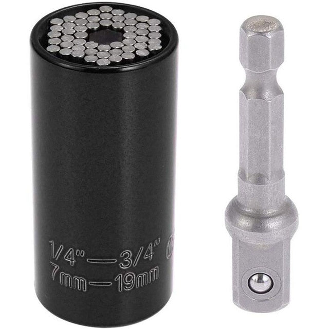 Universal Hardware Torque Wrench Head Set Socket Sleeve In Wrench 7-19mm Spanner Key Magic Grip Portable Multi Hand Tools 2019