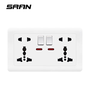 Standard UK 13A universal universal wall socket with USB outlet interface flame retardant PC panel 146*86mm home usb plug