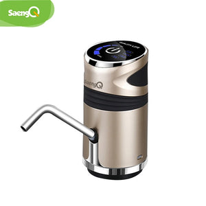 saengQ Home Water Bottle Pump USB Charging Automatic Drinking Water Pump Portable Electric Water Dispenser Water Bottle Switch