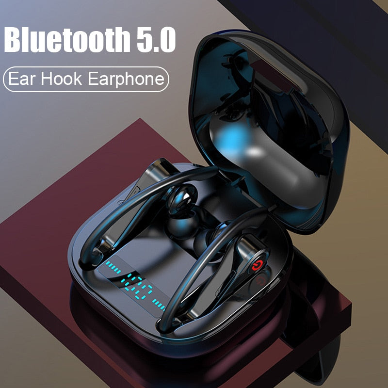 H&A New Wireless Bluetooth V5.0 Earphone Ear Hook Wireless Headphone Sports Earphone For iPhone For Samsung Xiaomi Android Phone