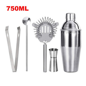 UPORS Stainless Steel Cocktail Shaker Mixer Wine Martini Boston Shaker For Bartender Drink Party Bar Tools 550ML/750ML