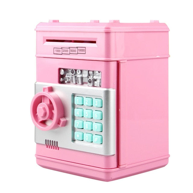 Electronic Piggy Bank ATM  Mini  Money Box Safety Password Chewing Coin Cash Deposit Machine Gift for Children Kids