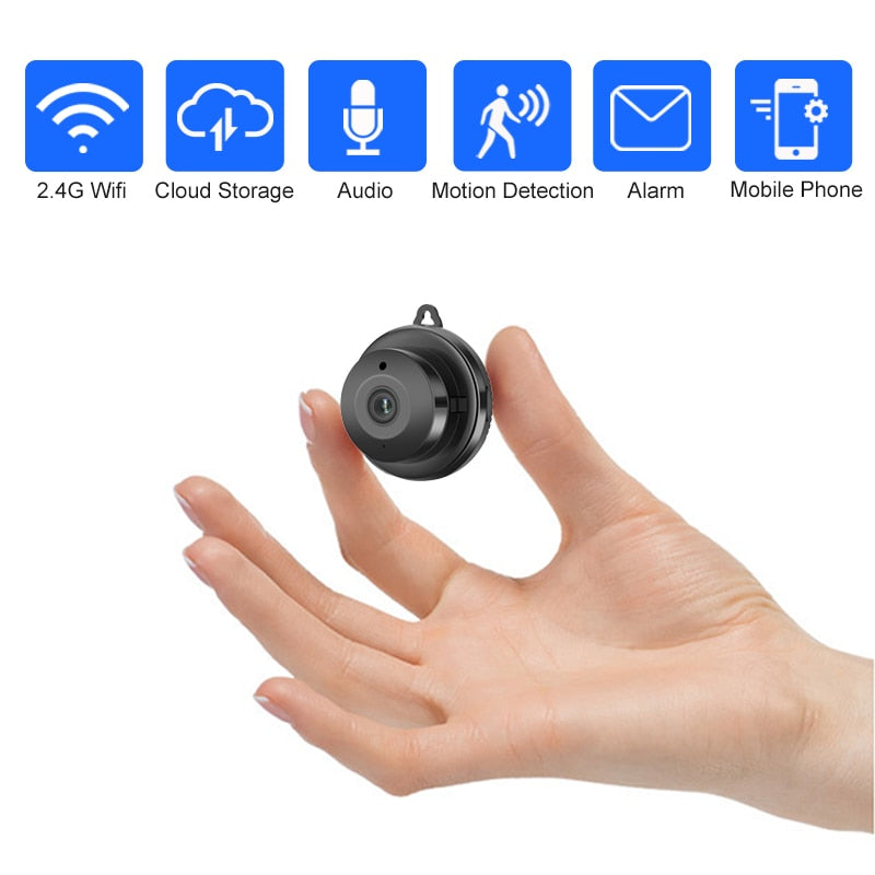 Wireless Mini WIFI 720P IP Camera Cloud Storage Infrared Night Vision Smart Home Security Baby Monitor Motion Detection SD Card