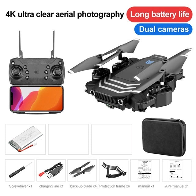 LS11 RC Drone 4K Quadcopter With Camera HD FPV Mini Drones Profissional Foldable Hold Mode Dual Cameras Dron Toys  Dronees Gifts