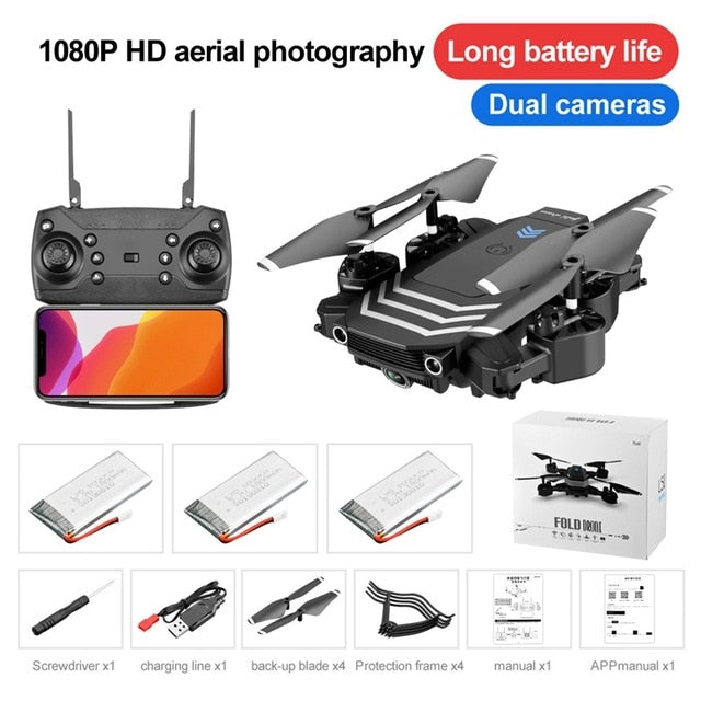 LS11 RC Drone 4K Quadcopter With Camera HD FPV Mini Drones Profissional Foldable Hold Mode Dual Cameras Dron Toys  Dronees Gifts