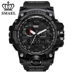 SMAEL Mens Wathes Top Brand Luxury Fashion Digital Watch Men Quartz LED Casual Sport Military Watches Men's relogio masculino