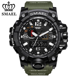 SMAEL Mens Wathes Top Brand Luxury Fashion Digital Watch Men Quartz LED Casual Sport Military Watches Men's relogio masculino