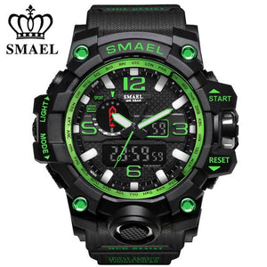 SMAEL Mens Wathes Top Brand Luxury Fashion Digital Watch Men Quartz LED Casual Sport Military Watches Men's relogio masculino