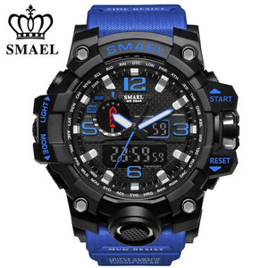 SMAEL Mens Wathes Top Brand Luxury Fashion Digital Watch Men Quartz LED Casual Sport Military Watches Men's relogio masculino