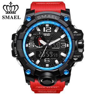 SMAEL Mens Wathes Top Brand Luxury Fashion Digital Watch Men Quartz LED Casual Sport Military Watches Men's relogio masculino