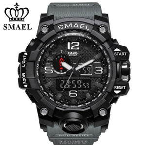 SMAEL Mens Wathes Top Brand Luxury Fashion Digital Watch Men Quartz LED Casual Sport Military Watches Men's relogio masculino