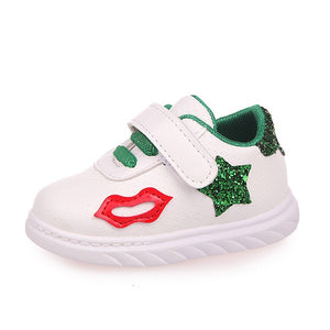 Lovely Fretwork White Children's Footwear for Babies 2017 NEW Autumn/Winter Baby Shoes Girl/Boy Cartoon Sneakers Newborns A08232