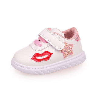 Lovely Fretwork White Children's Footwear for Babies 2017 NEW Autumn/Winter Baby Shoes Girl/Boy Cartoon Sneakers Newborns A08232